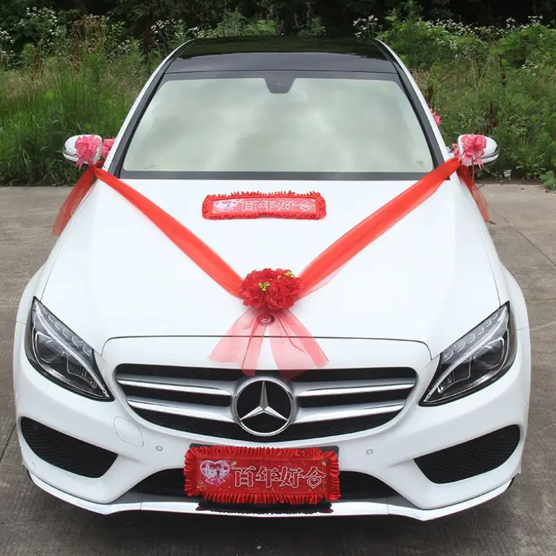 Buy Wedding party car decorations artificial flowers