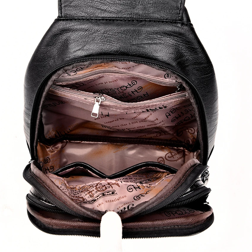 New 2018 Women Leather Backpacks Vintage Shoulder Bag Winter Female Backpack Ladies Travel Backpack Mochila School Bags For Girl