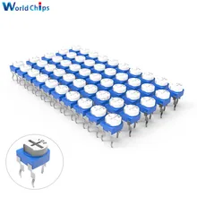 Résistance variable RM065 100R 200R 500R 1K 2K 2.2K 3K 5K 10K 20K 50K 100K 500K 1M Ohm, 20 pièces