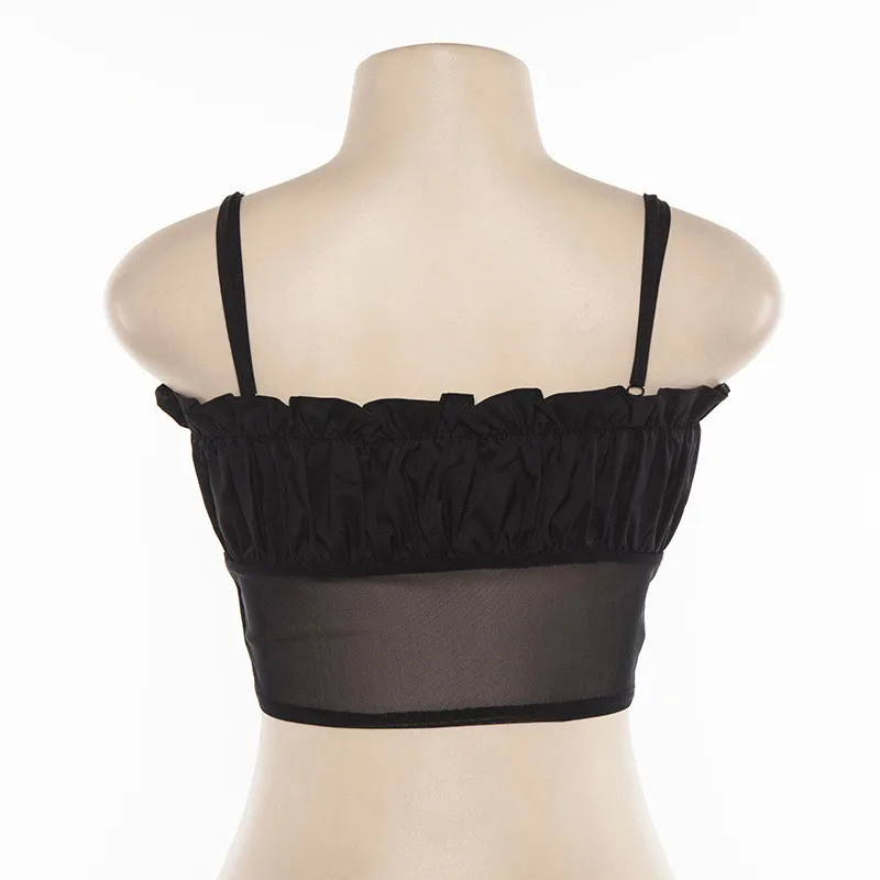 Mesh crop top11
