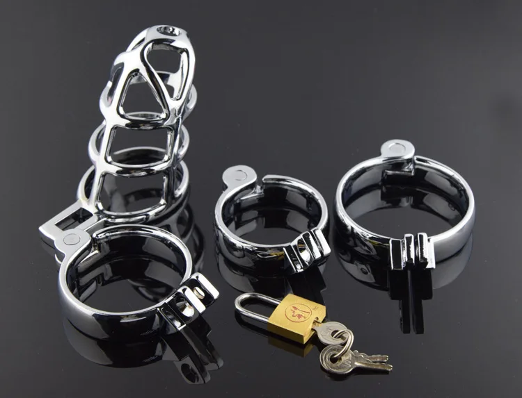 

CB3000Self Defense Supplies Stainless Steel Lock Ring Protection Bondage Men Ring Cage Male Chastity Device In Maxde
