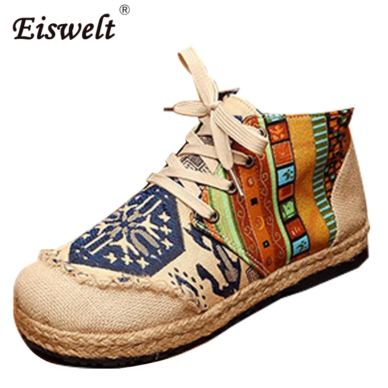 hemp loafers eiswelt lace up cotton fabric casual flats loafers linen hemp loafers eiswelt lace up cotton fabric casual flats loafers linen