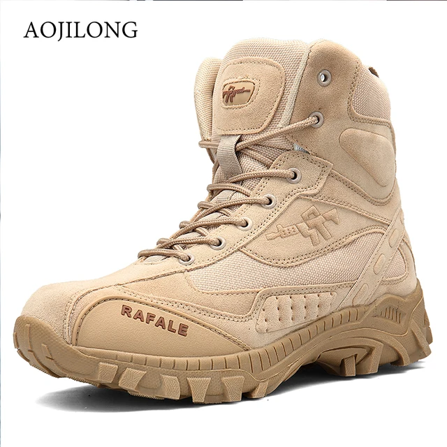 MANLI Outdoor Sports Tactical Camping Shoes Men's Boots For Climbing Breathable Hunting Shoes Lightweight Mountain Boots Hiking