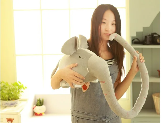 

lovely plush elephant long nose elephant about 150cm birthday gift colour gray