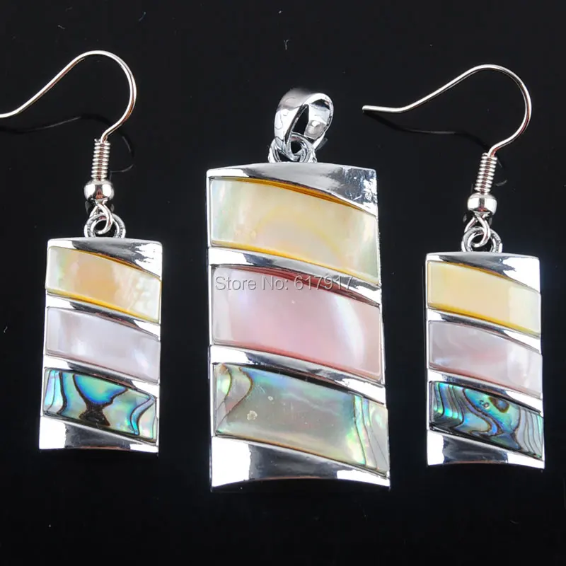 Free Shipping Natural New Zealand Abalone Shell Gem Stone Beads Pendant