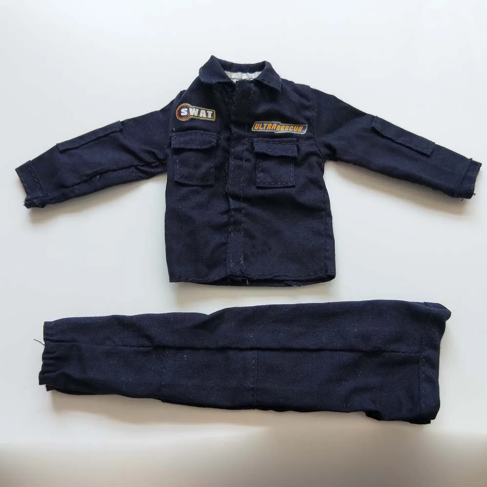 

1/6 Scale Black SWAT Soldier Clothes Jacket&Pants for action figure toys