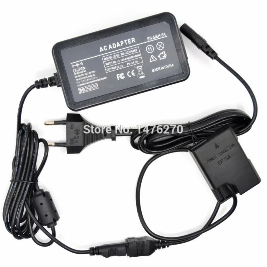 Адаптер питания + стандартная аккумуляторная батарея для Nikon P7800 P7700 D5600 D5500 D5300 D5200
