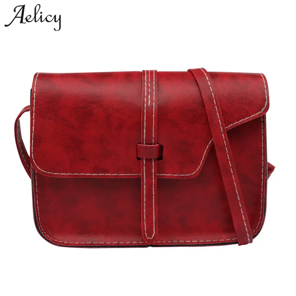 Женская сумка мессенджер Aelicy маленькая винтажная мини из кожи 1124|day clutches|fashion