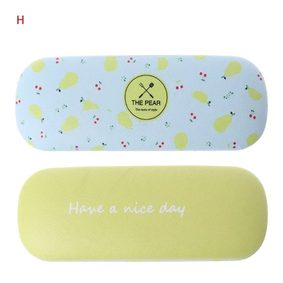 Pineapple Purple Glasses Case Women Men Eyeglasses Bag Pencil Case Pouch