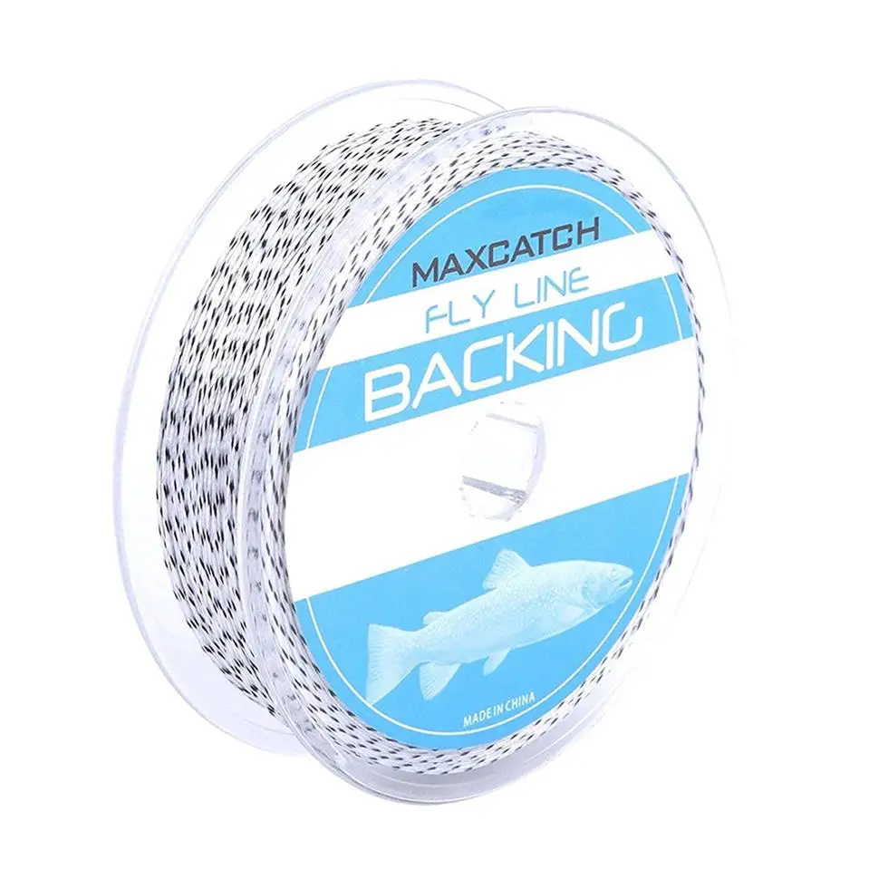 Maximumcatch Fly Line опорная линия 20LB 50/100/300 ярдов белый/оранжевый/желтый/плетеная летящая леска - Цвет: White Black