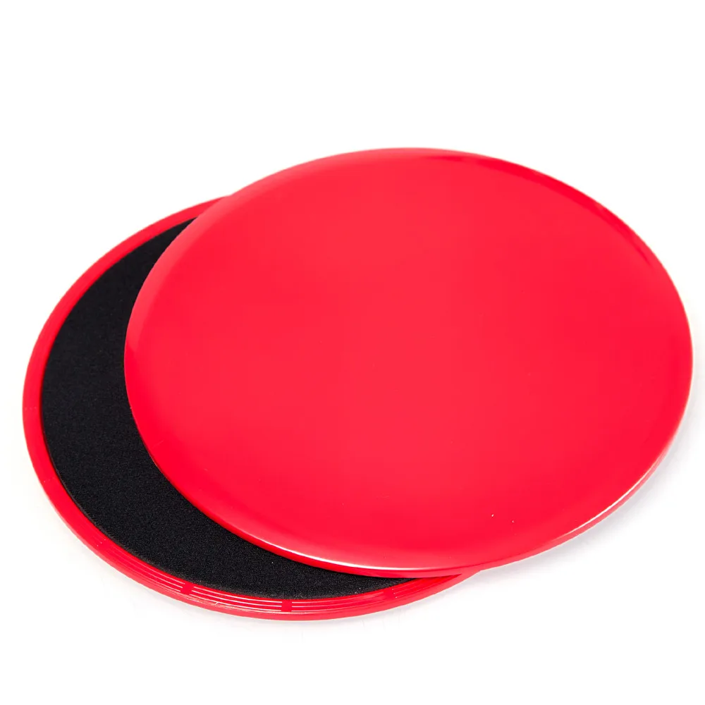2 шт. фитнес-скользящие диски, слайдер для тренажерного зала, фитнес-диск, ядро для упражнений, слайдер для перекрестных тренировок, скользящий диск, фитнес-оборудование, тренировка - Цвет: Красный