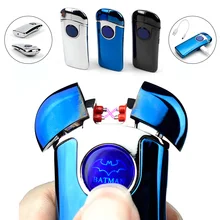 New Bat Electronic Cigarette Lighter Best USB lighter with Double Arc USB Gadget For Men Novelty – Smoke Cigarette & Cigar