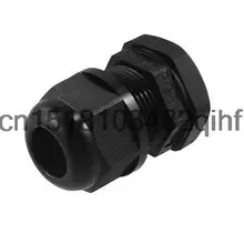 Черный Пластик Водонепроницаемый PG16 10-14 мм Диаметр Кабельного ввода