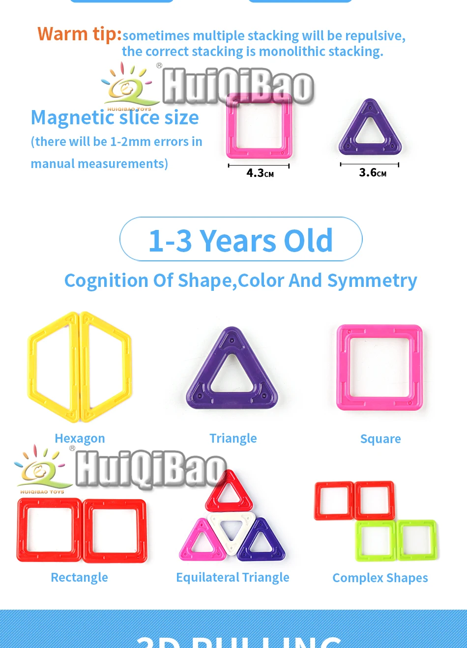 40 шт. Мини Магнитный конструктор для автомобиля, конструктор DIY 3D пластик, магнитные кубики, развивающие игрушки для детей, подарок для детей