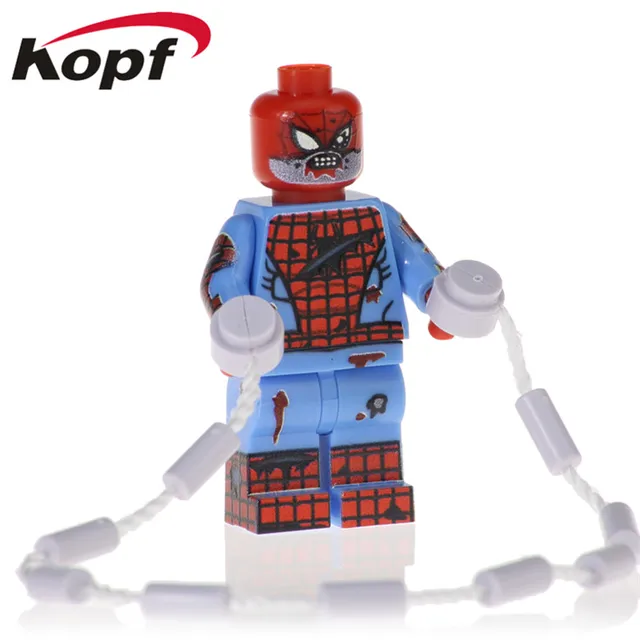 Best Offers 20Pcs Wholesales Legoly Zombie Spiderman Joker Bricks Wonder Woman Harley Model Building Blocks Gift Toys For Children PG1724