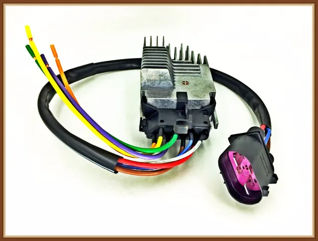 GELUOXI 8E0959501AG Reemplazo Del Módulo De Control Del Ventilador De Refrigeración Del Radiador Para Audi A4 2002-2009 1.8L 2.0L 3.0L 3.2L Parte