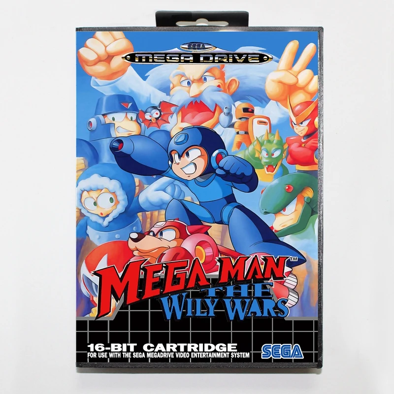 Sega MD font b games b font card Mega Man The Wily Wars 2 with box