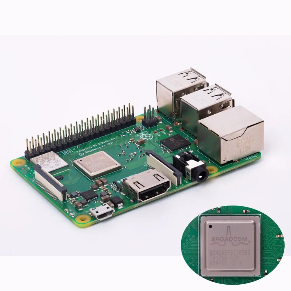 Предпродажа! Raspberry Pi 3 Model B+ 1 Гб LPDDR2 SDRAM, RPI Modle B Plus четырехъядерный WiFi и Bluetooth RCmall FZ3232