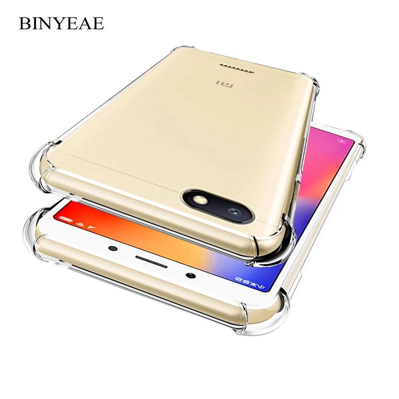 

Anti knock shockproof Soft Clear Cover For Xiaomi Redmi 3 4A 4X 5A 6 6A Transparent Silicone Skin Protection SmartPhone Bag Case