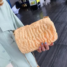 Маленькая квадратная сумка через плечо в стиле лапши быстрого приготовления, модная, милая, Корейская, новая, дикая, на молнии, твердая, на плечо, сумка-мессенджер, силиконовая сумка