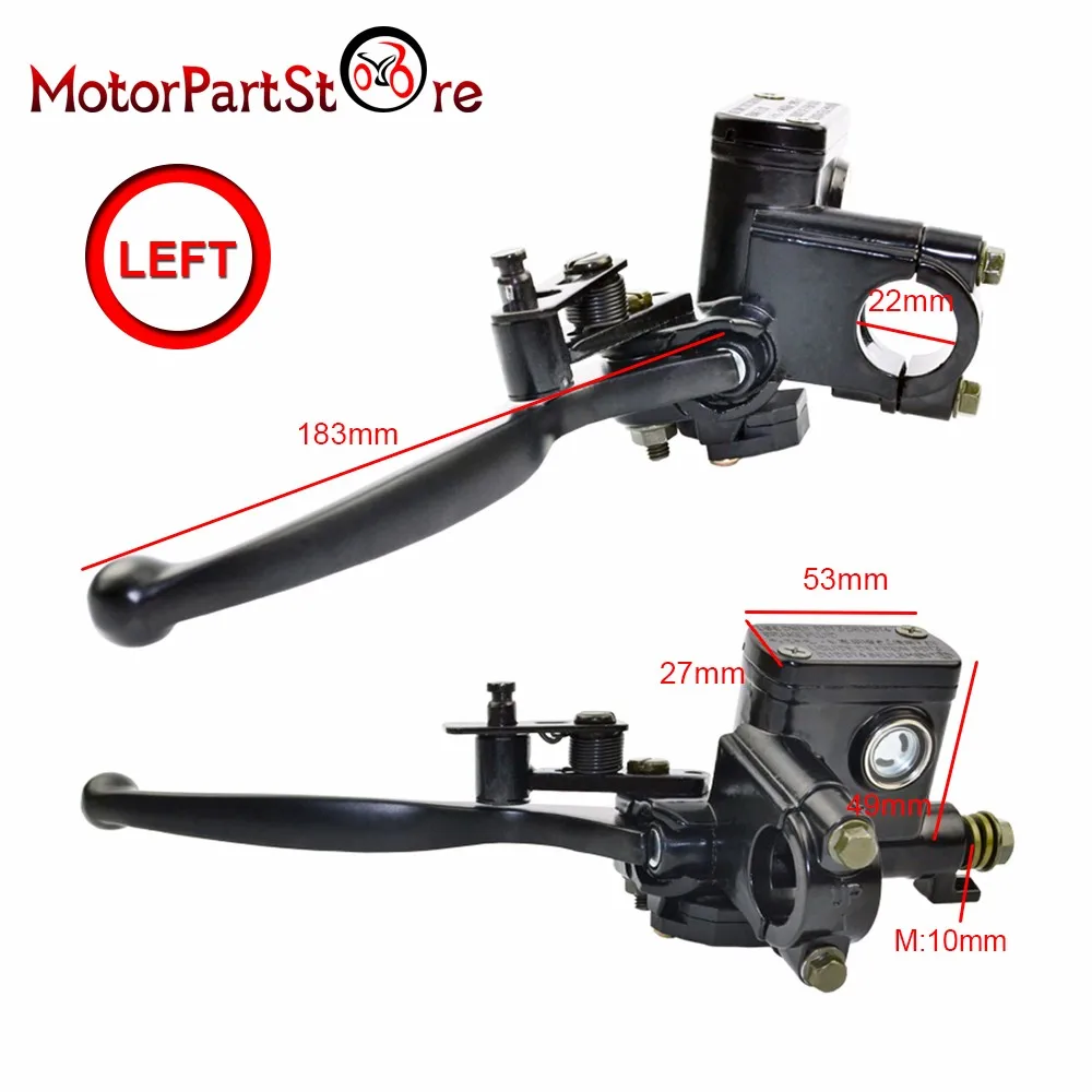 

Hydraulic Brake Master Cylinder Left Lever for GY6 50cc 125cc 150cc 250cc Scooter Moped D20