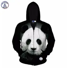 2017 Mr.1991INC Autumn winter jacket for men/women hoody 3d printed big animal panda hooded hoodies 3d sweatshirts tops