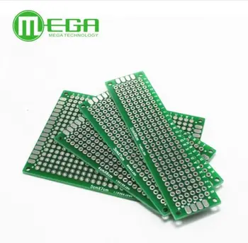 

10pcs 5x7 4x6 3x7 2x8cm double Side Copper prototype pcb Universal Board Fiberglass board for Arduino