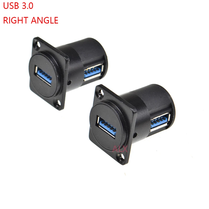 Adaptador de de panel de montaje, hembra a hembra para panel 86, usb 3,0 de metal tipo D de ángulo 1 pieza|Conectores| - AliExpress