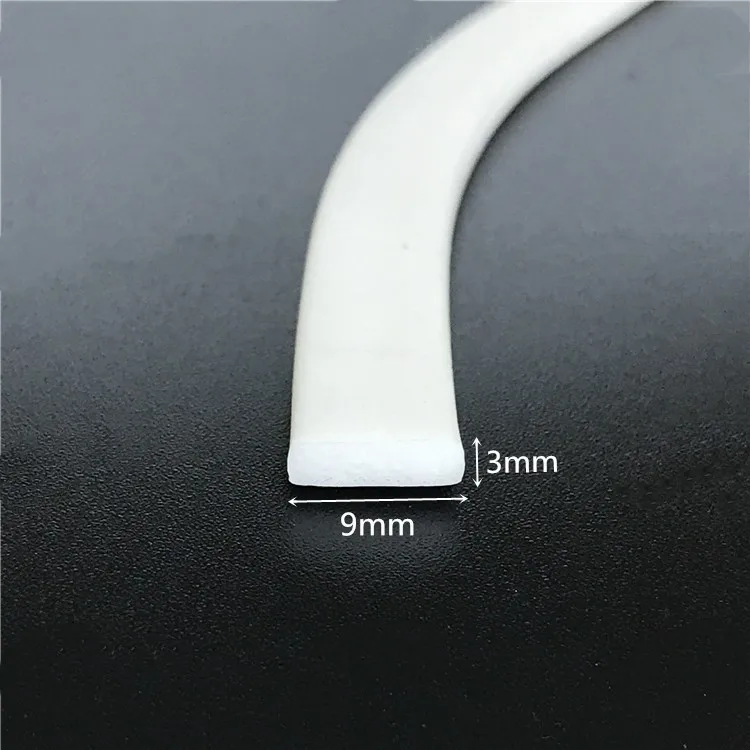 

Silicone Foam Strip Heat Insulation Bar 9mm x 3mm 9x3mm 1 Meter White