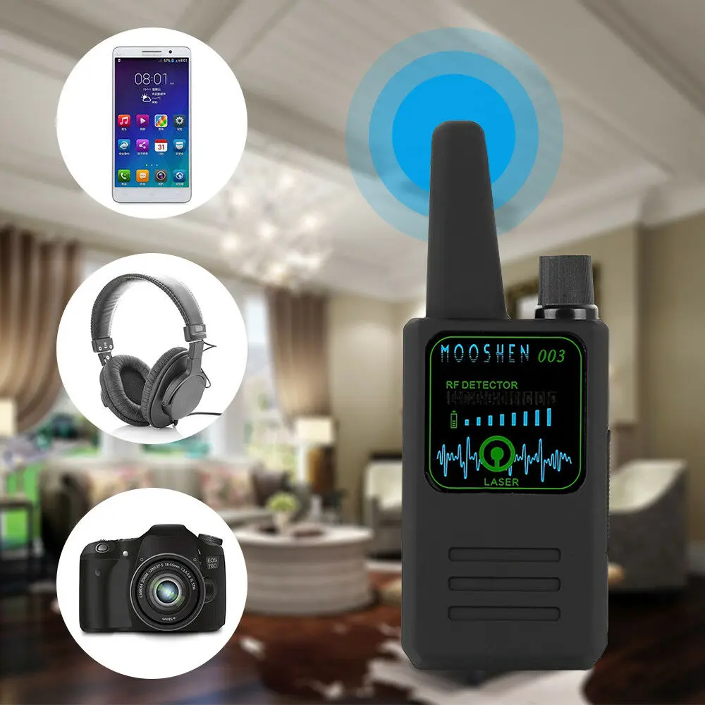 

YHY NEW M003 Multi-function Anti-spy Detector Camera GSM Audio Bug Finder GPS Signal Lens RF Tracker Detect Wireless Detector