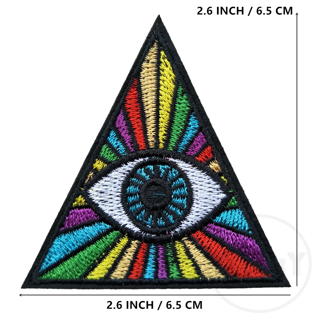 (46 Styles can Choose) 1 PCS Embroidered Circle Patches for Clothing