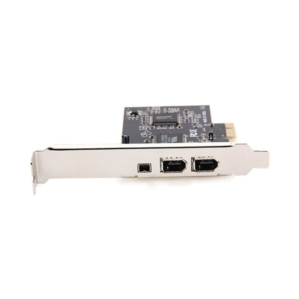 Плата видеозахвата PCI E к IEEE 1394 6 контактная 4 плата контроллера FireWire с кабелем