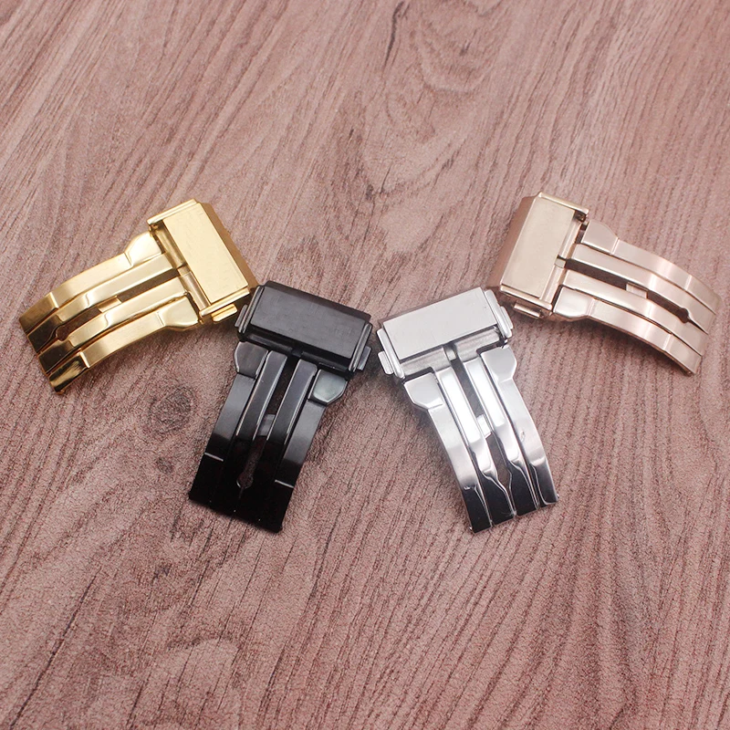 Watch Accessories For Hublot Clasp Stainless Steel Belt Buckle Butterfly buckle | Наручные часы