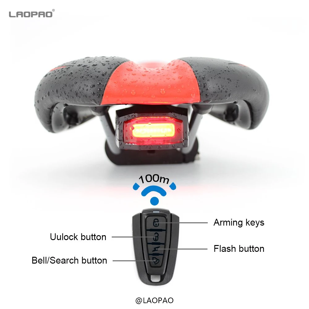 

Waterproof Bicycle Taillight Built-in anti-theft and Search for remote Alarm spotlights USB backlight for Mountain Road Bike