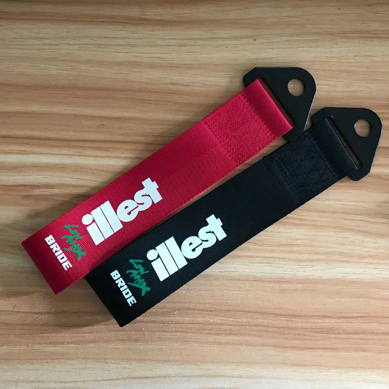 

JDM for illest Hella Flush emblem Car Towing belt for Honda civic TOYOTA Nissan KIA Bmw Mercedes benz Audi tow accessories