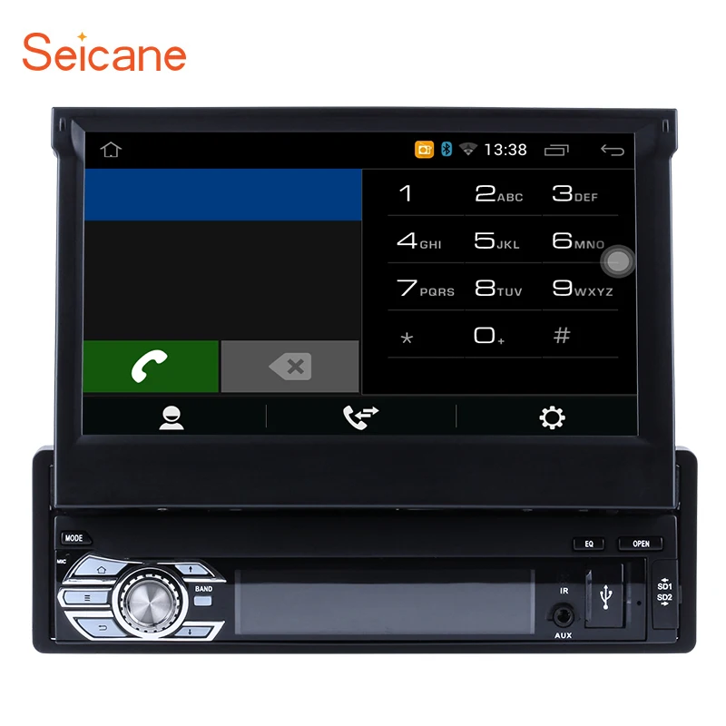 Seicane Универсальный 7 дюймовый Android 6 0 один 1 DIN HD Автомобильный GPS навигатор стерео