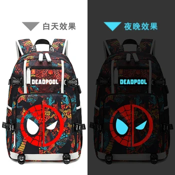 

New Avengers 4 Oxford Backpack Printing laptop bag Men Travel bags Deadpool schoolbag for unisex