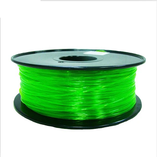 Нить для 3d принтера PETG 1,75 мм Материал 1 кг пластик расходные материалы для 3d принтера s чистый материал s 10 цветов - Цвет: transparent green