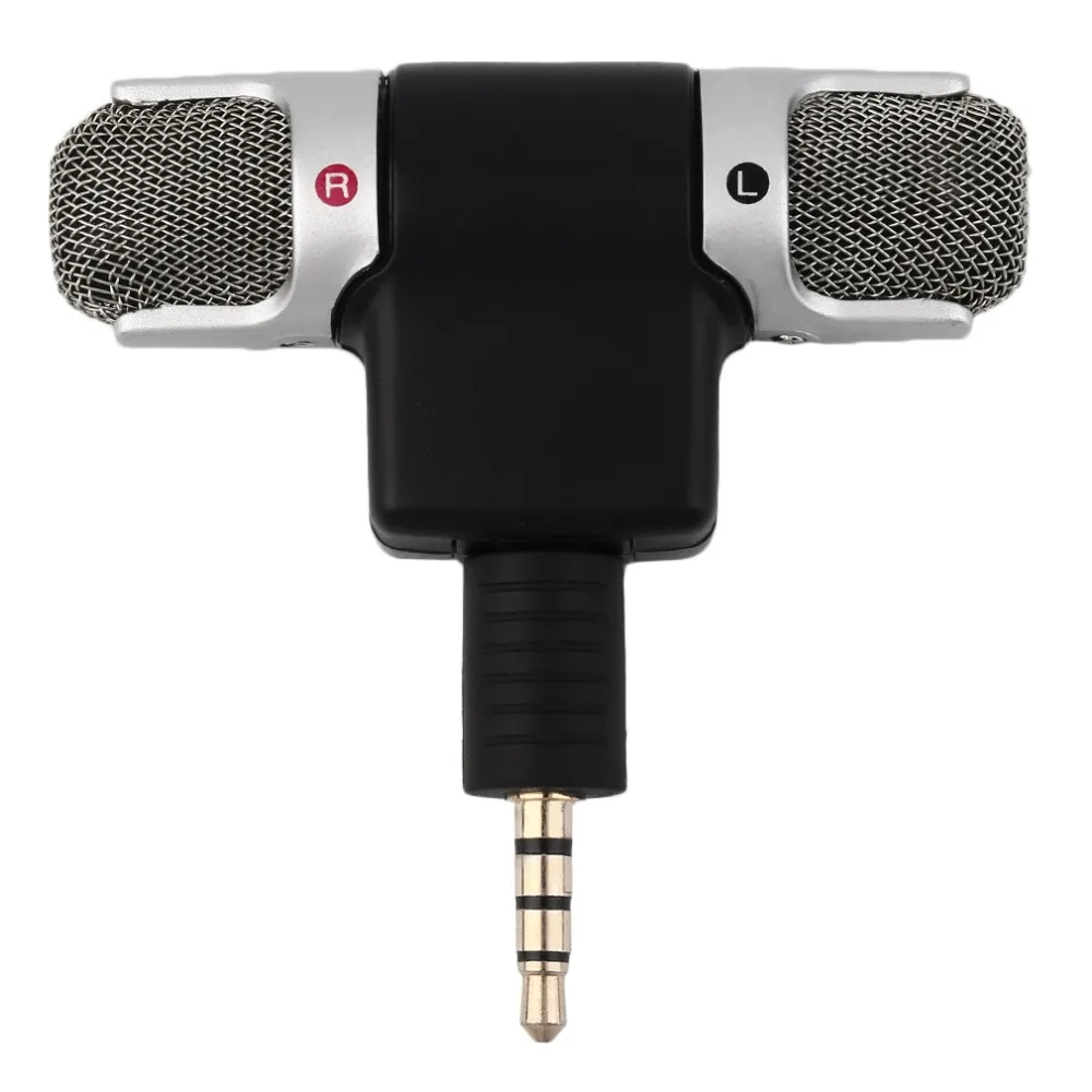 

newHigh Performance 3.5mm Jack Portable Mini Mic Digital Stereo Microphone for Recorder Mobile Phone Sing Song Karaoke