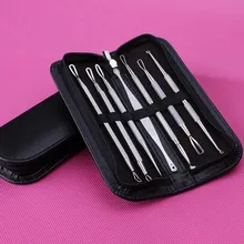 Горячая 7 шт./компл. акне чистки пор очиститель иглы прыщей пятна экстрактор Макияж для лица Уход за кожей лица инструменты для чистки wyt77