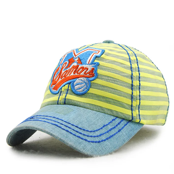 [JAMONT] Милая Детская кепка на сезон весна-лето бейсболка для мальчиков и девочек Шляпы сетчатый козырек мультипликационный баскетбольный детский головной убор