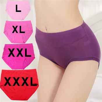 

Women Sexy Cotton Modal Breathable Panties Plus Size High Waist Women's Underwear Panty Female Body Shaping Briefs L-XXXL