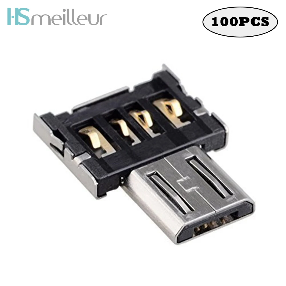 100PCS Hsmeilleur Micro USB OTG Adapter for Flash Drive Android Phone Tablet Samsung Galaxy S7 S6 edge Cable Adaptor Accessories (13)