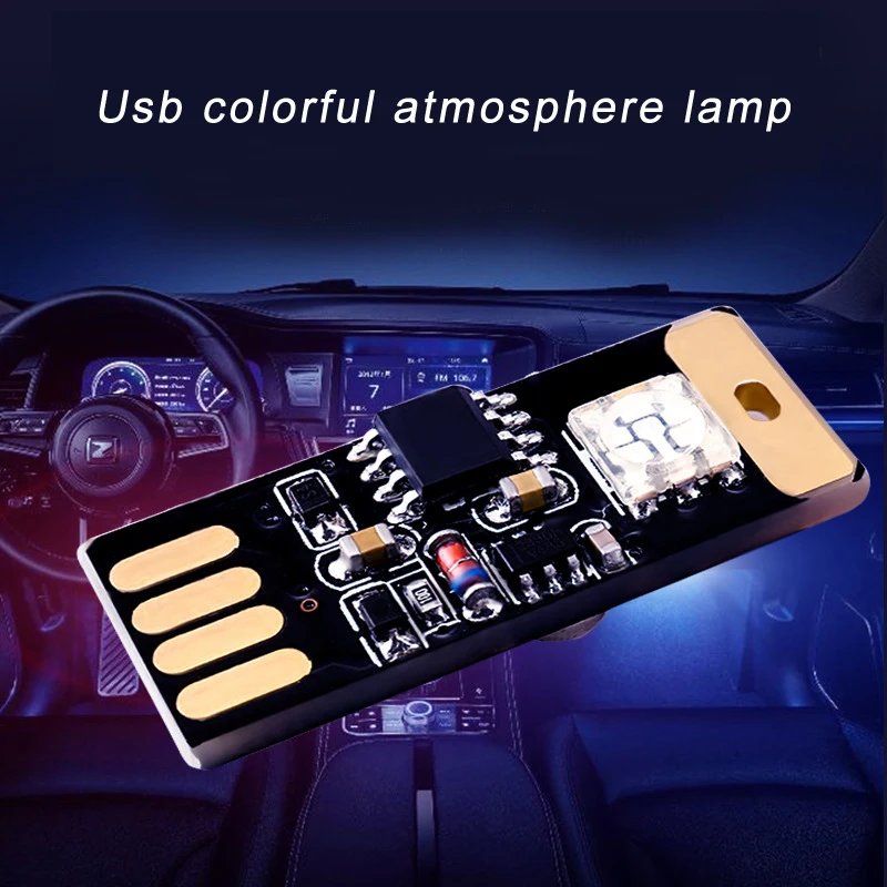 Car Music Sound Control LED USB Atmosphere Light Decorative Lamp Interior car lighting Car Music Sound Control LED USB Atmosphere Light Decorative Lamp Interior car lighting