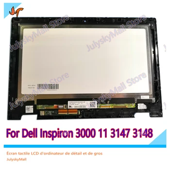 

11.6" Laptop Replacement LCD Touch Screen Digitizer Glass Components + Frame For Dell Inspiron 3000 11 3147 3148 LP116WH6 SP A2