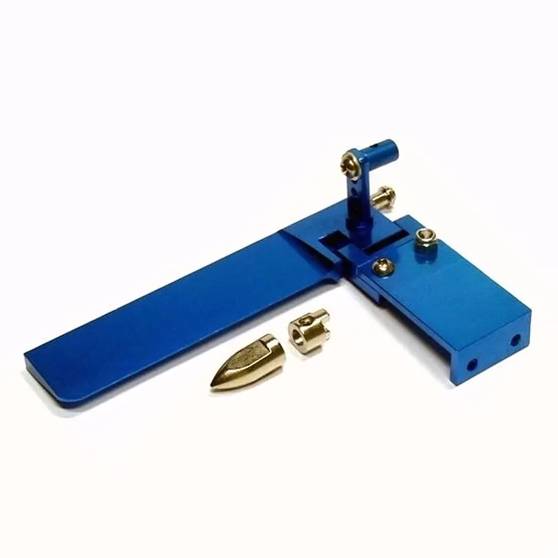 RC boat 95mm rudder CNC machined Aluminium with Water Pick-up