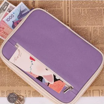 

ID Card Holder Passport Cover Wallet Documents Organizer Candy Color Envelope Bag Cell Phone Clutch PC0017
