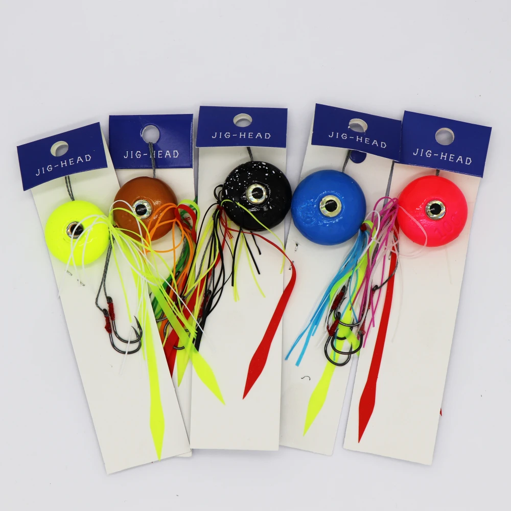 40g e 60g e 80g e 100g e 120g de Metal Isca de Pesca de Água 5 Pçs e lote Gorgons Pesca Kabura Slide Snapper Snapper Jig Chumbo Sinking Jigging Salgada
