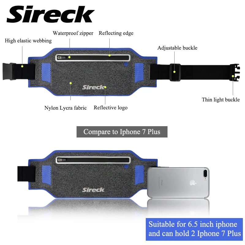 Sireck 4 цвета сверхлегкие Сумки на пояс поясная сумка женский поясной ремень поясная сумка карман мужская сумка-пояс карман для мобильного телефона