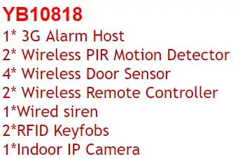 YoBang охранная беспроводная Wi-Fi 3g сигнализация TFT дисплей дверной датчик домашняя охранная сигнализация s с ip-камерой SIM SMS сигнализация